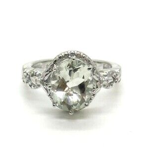STS Karis Ice Blue Stone 925 Sterling Silver Ring Size 5